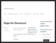 Tablet Screenshot of cambridgecanine.com